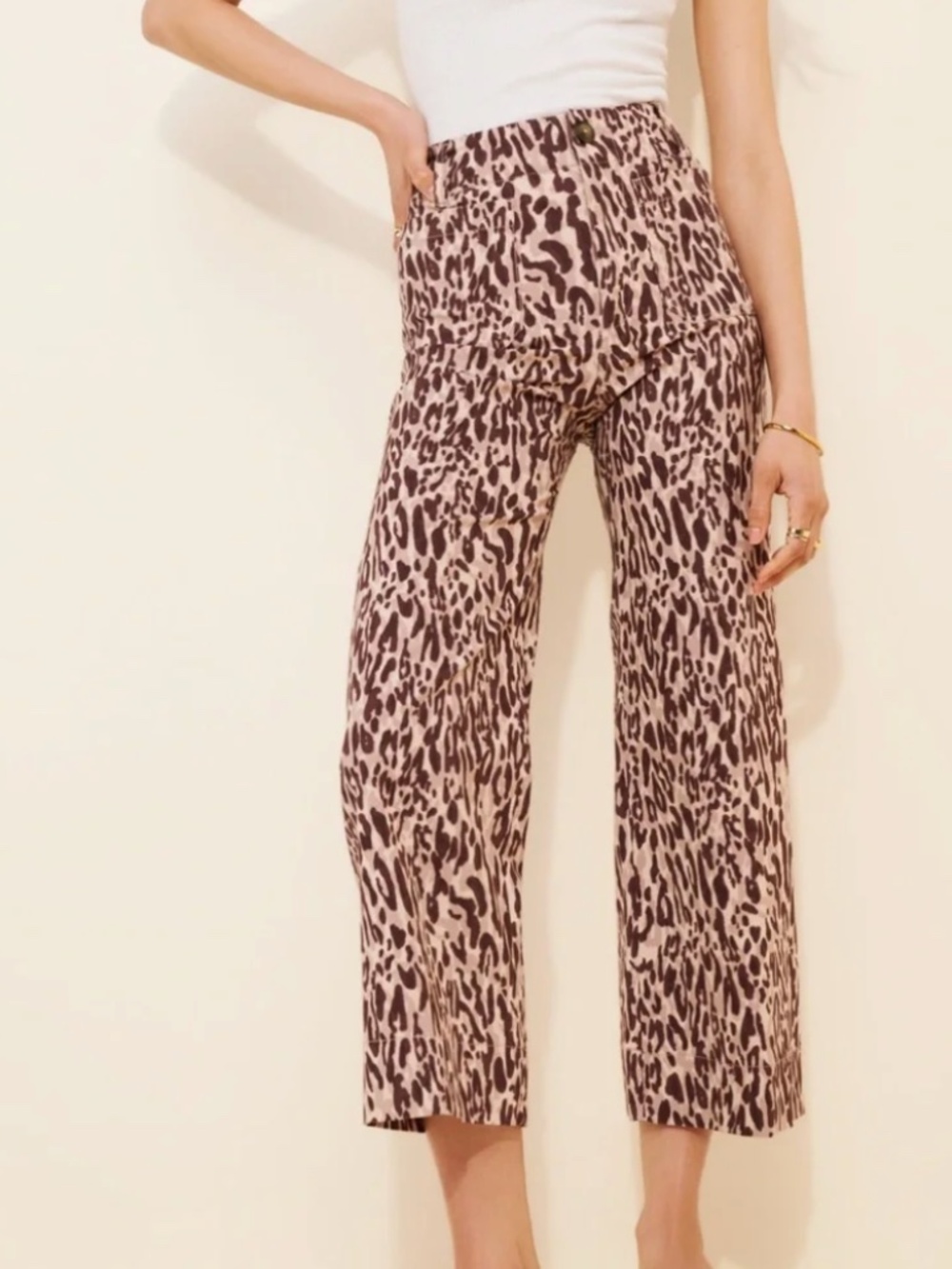 Maeve Colette Cropped Pant - Anthropologie